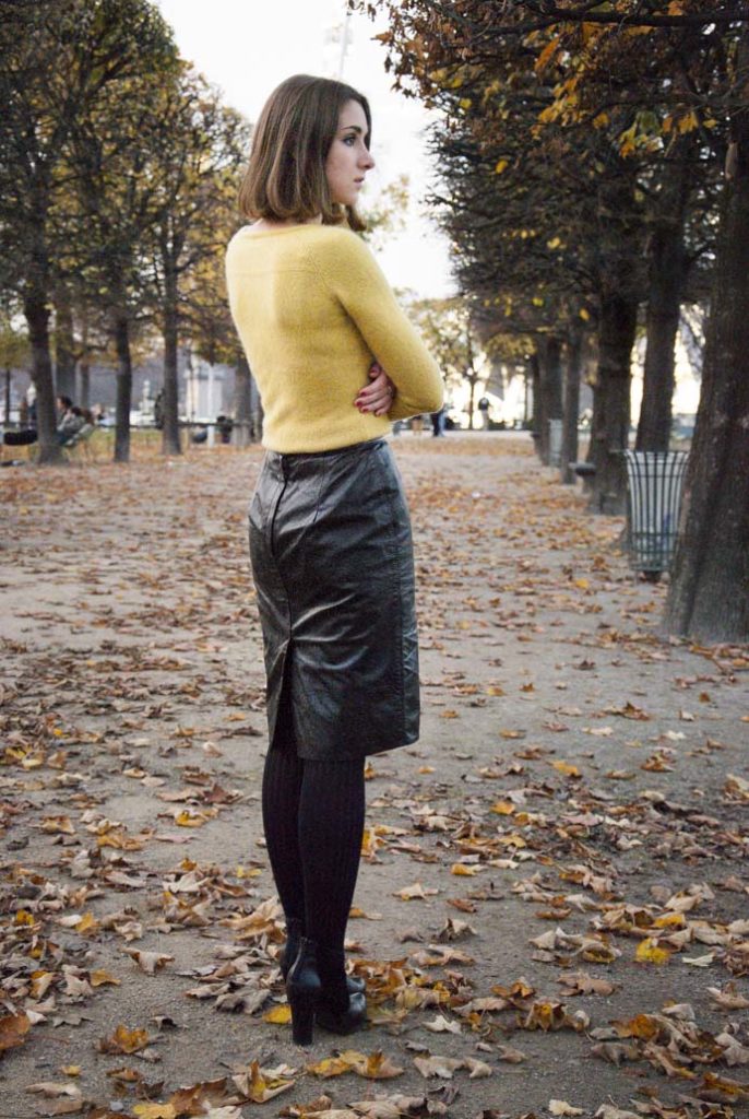 park jesień styl kobieta