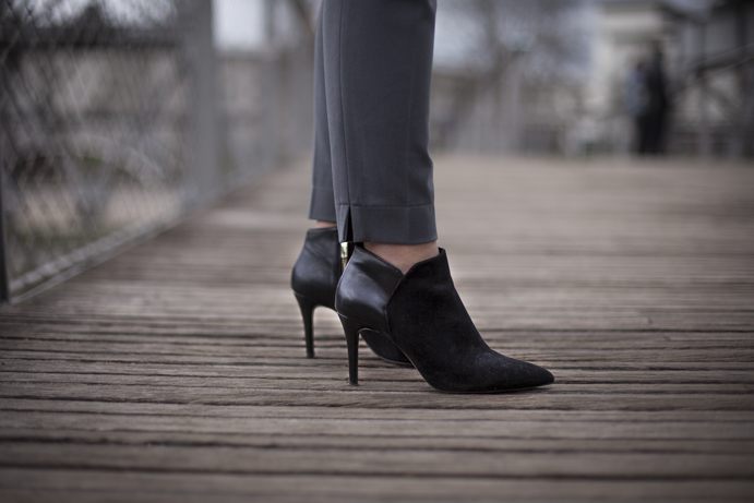 black elegant shoes details