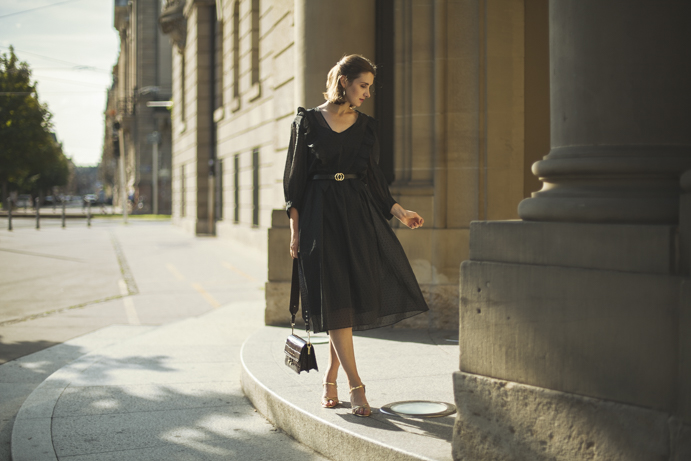 classic black dress